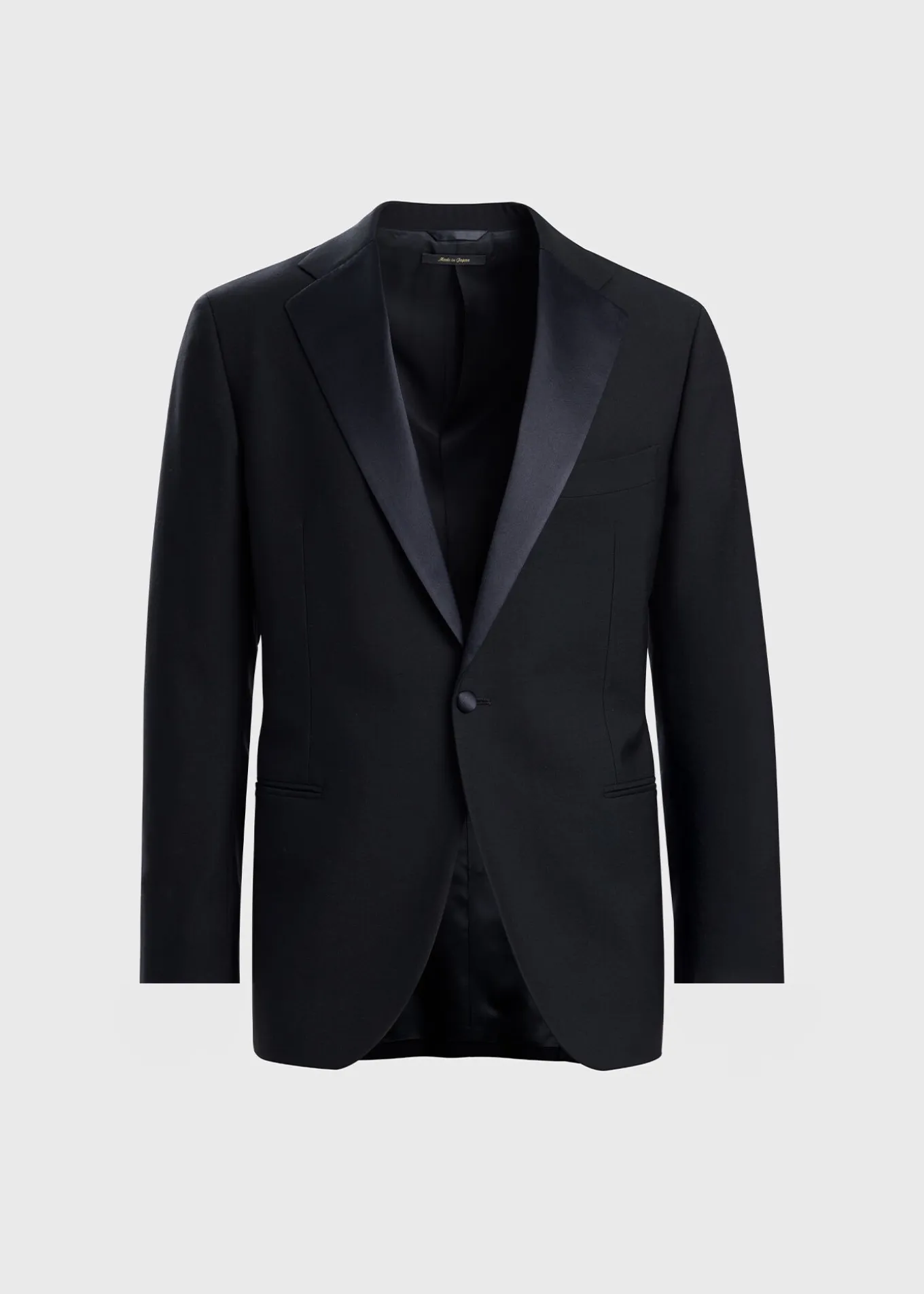 All Year Wool Tuxedo with Satin Notch Lapel