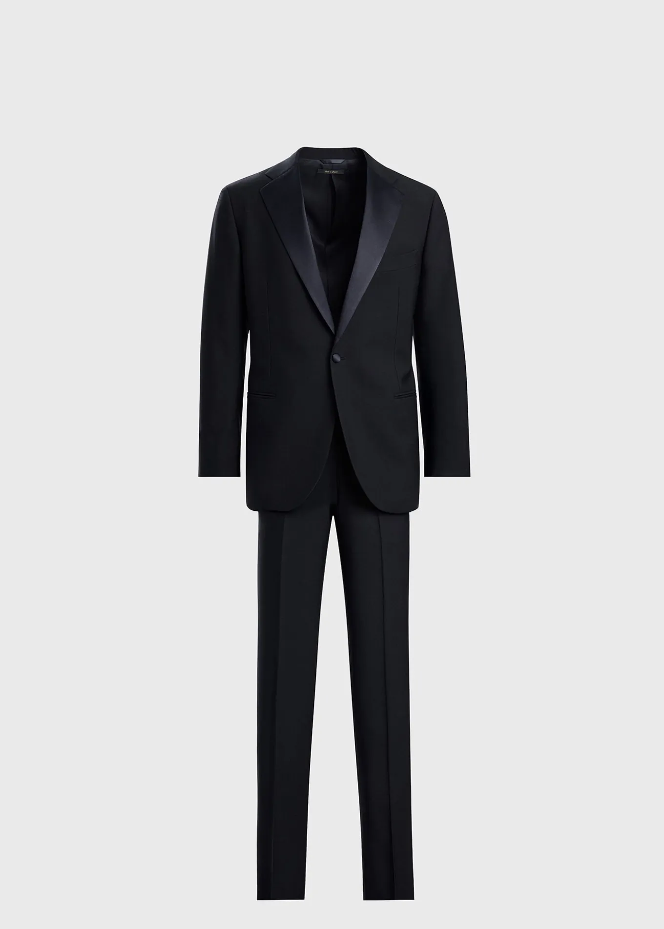 All Year Wool Tuxedo with Satin Notch Lapel