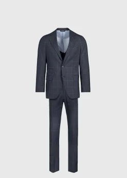 All Year Wool Windowpane Suit