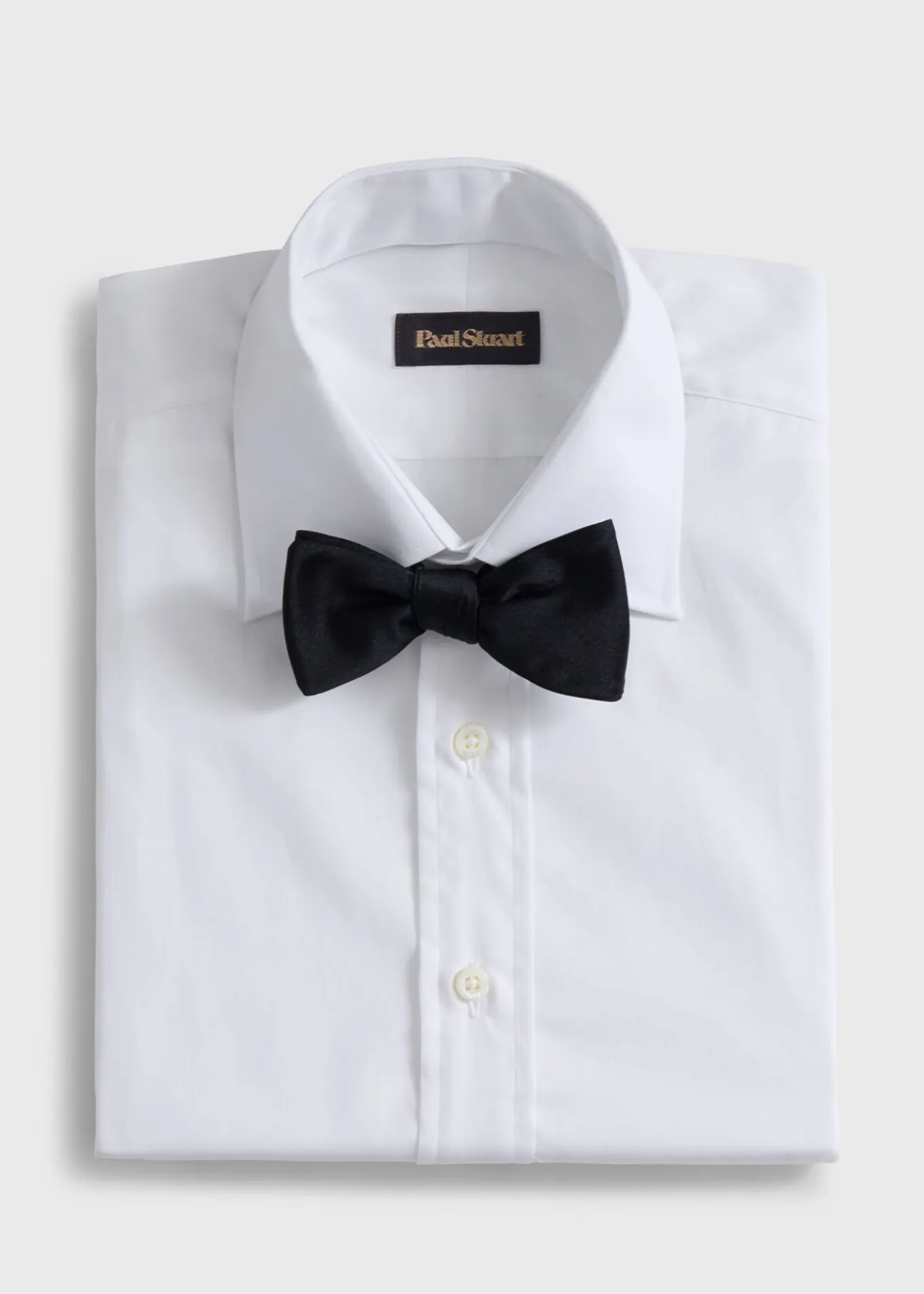 Banded Satin Formal Bow Tie