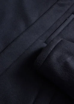 Cashmere Coat with Faux Fur Collar