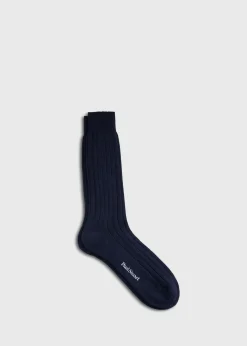 Cashmere Ribbed Crew Sock