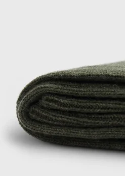 Cashmere Ribbed Crew Sock