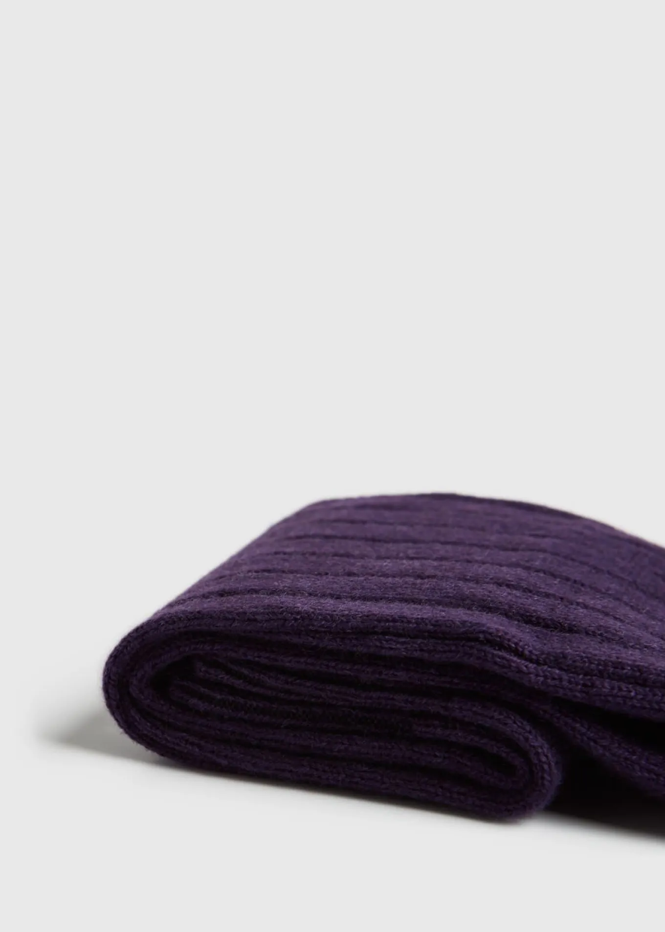 Cashmere Ribbed Sock