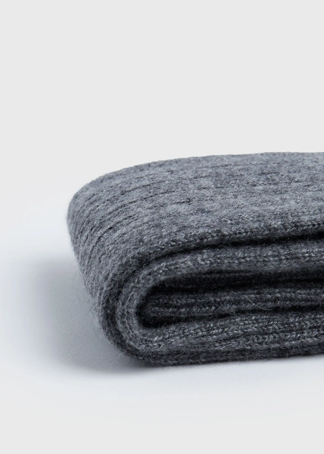 Cashmere Ribbed Sock