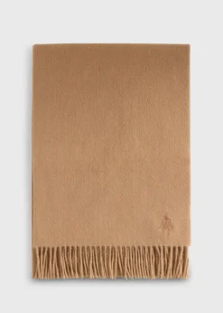 Cashmere Scarf with Man on the Fence Logo