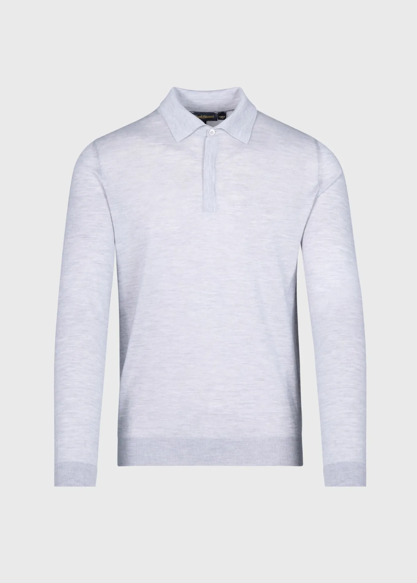 Cashmere & Silk Long Sleeve Polo