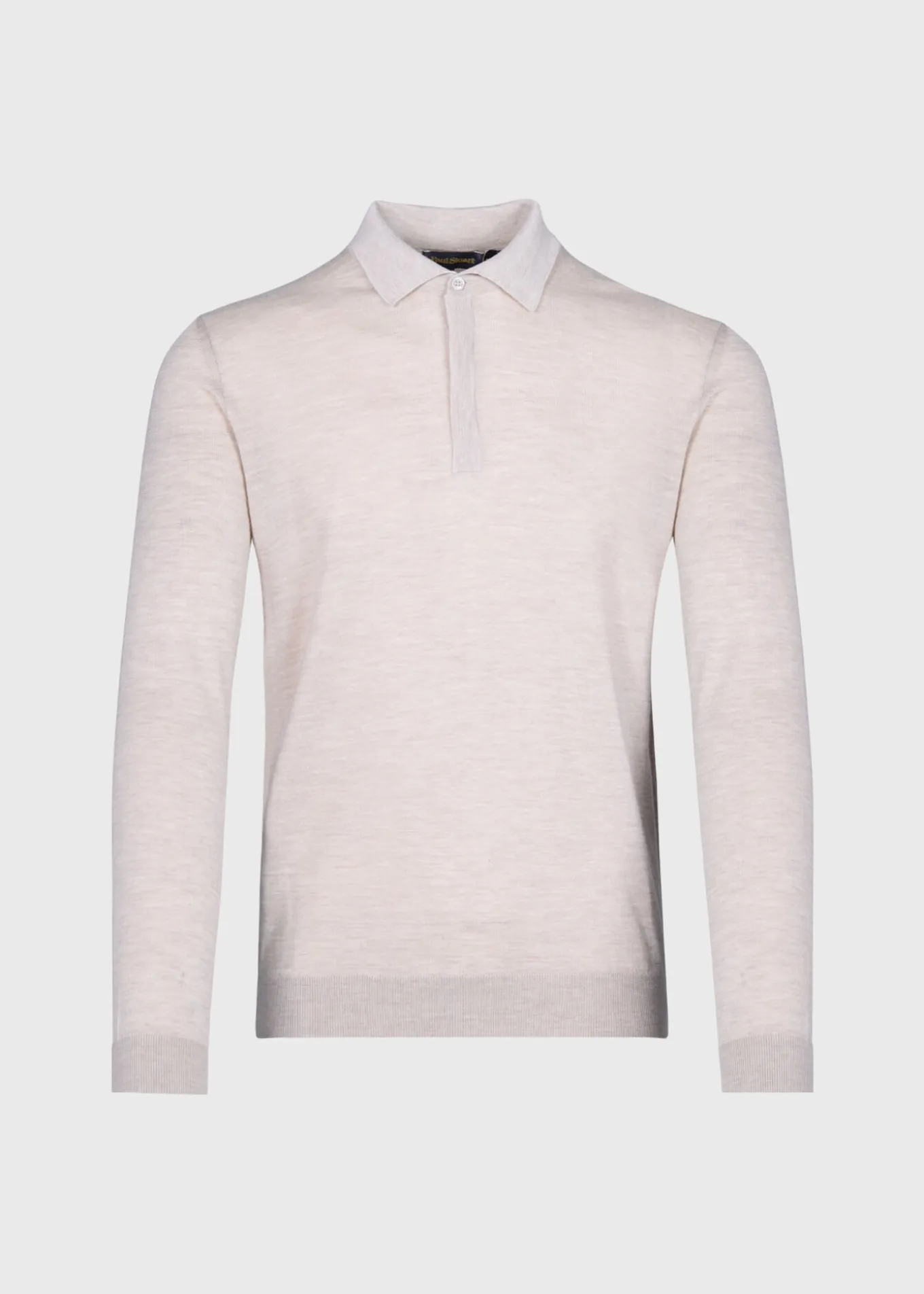 Cashmere & Silk Long Sleeve Polo