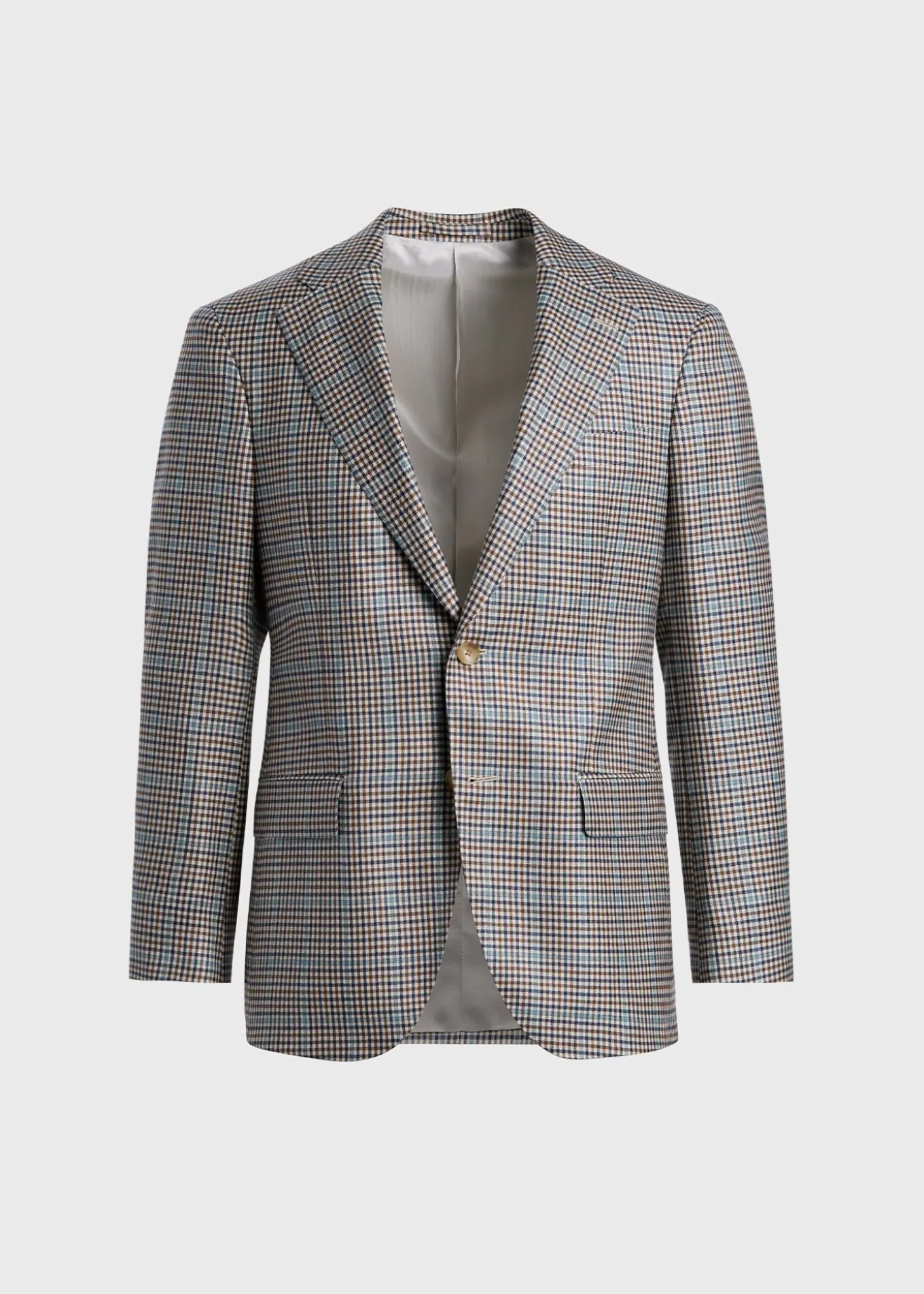 Cashmere & Silk Plaid Jacket