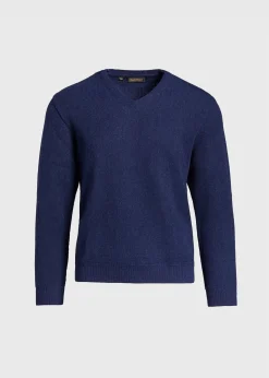 Classic Alpaca Links V-Neck Sweater