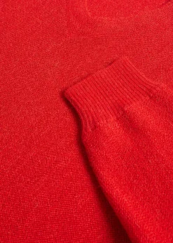 Classic Alpaca Links V-Neck Sweater