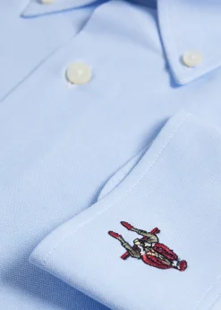Cotton Oxford Logo Sport Shirt