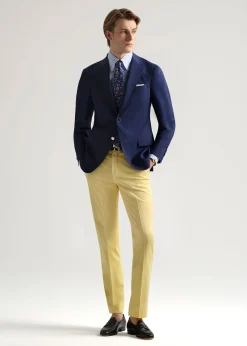 Cotton & Silk Garment Dyed Trouser