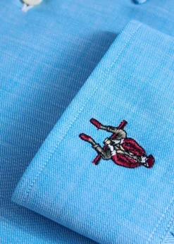 Cotton Twill Logo Sport Shirt