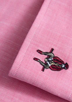 Cotton Twill Logo Sport Shirt