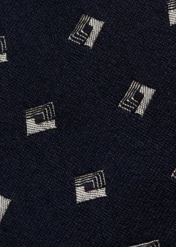 Deco Square Woven Silk Tie