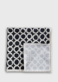 GeometricPrint Silk Pocket Square