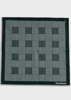 Glen Plaid Silk Pocket Square