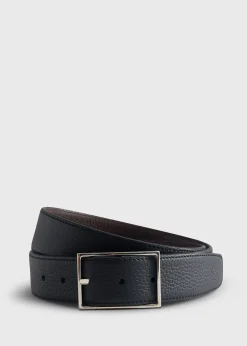 Grained Taurillon Leather Belt