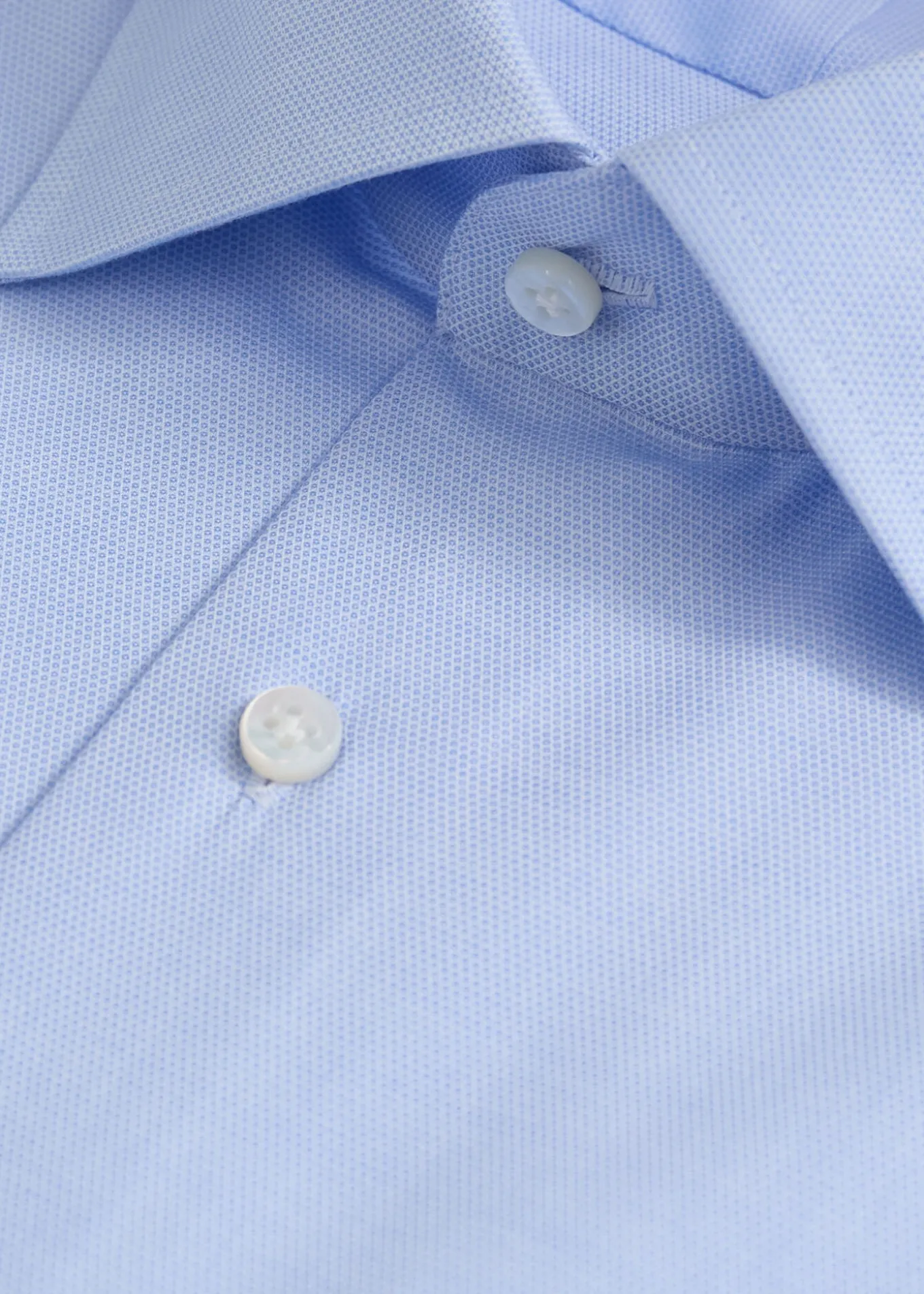 Hand-Finished Honeycomb Pattern Dress Shirt