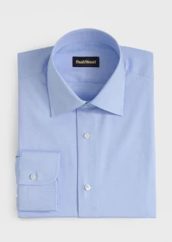 Hand-Finished Honeycomb Pattern Dress Shirt