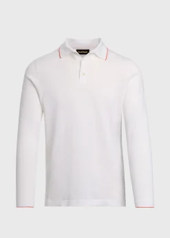Linen & Cotton Contrast Collar Polo