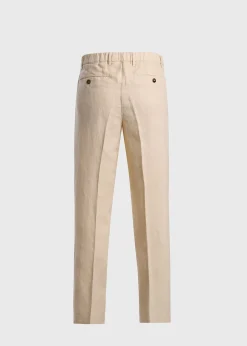 Linen Garment Dyed Trouser