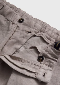 Linen Garment Dyed Trouser