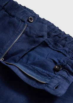 Linen Garment Dyed Trouser
