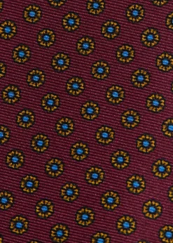 Micro Medallion Printed Silk Tie
