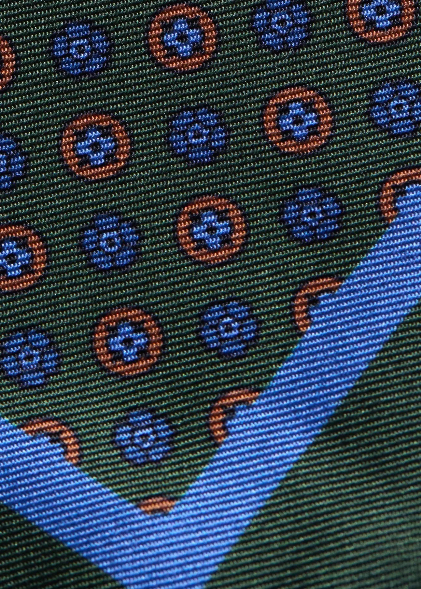 Micro Medallion Print Pocket Square