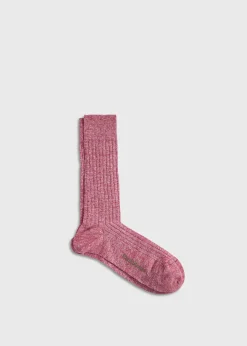 Mélange Vertical Stripe Sock