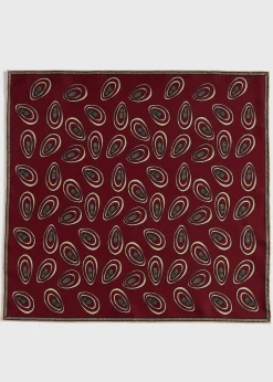 Printed Silk Deco Pocket Square