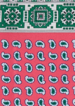 Printed Silk Geometric Pocket Square