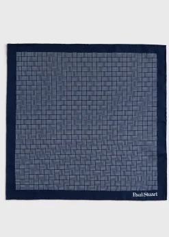 Printed Silk Parquet Pocket Square
