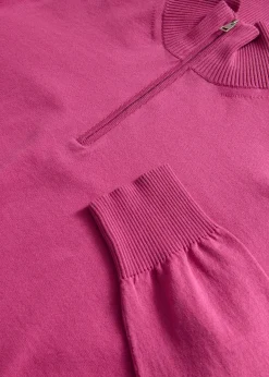 Quarter Zip Cotton Sweater