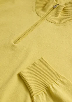 Quarter Zip Cotton Sweater