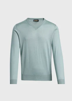 Silk & Cashmere V-Neck Sweater