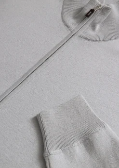 Silk & Cotton Full Zip Cardigan