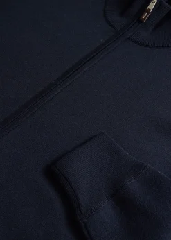 Silk & Cotton Full Zip Cardigan