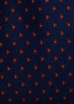Silk Geometric Micro-Dot Tie