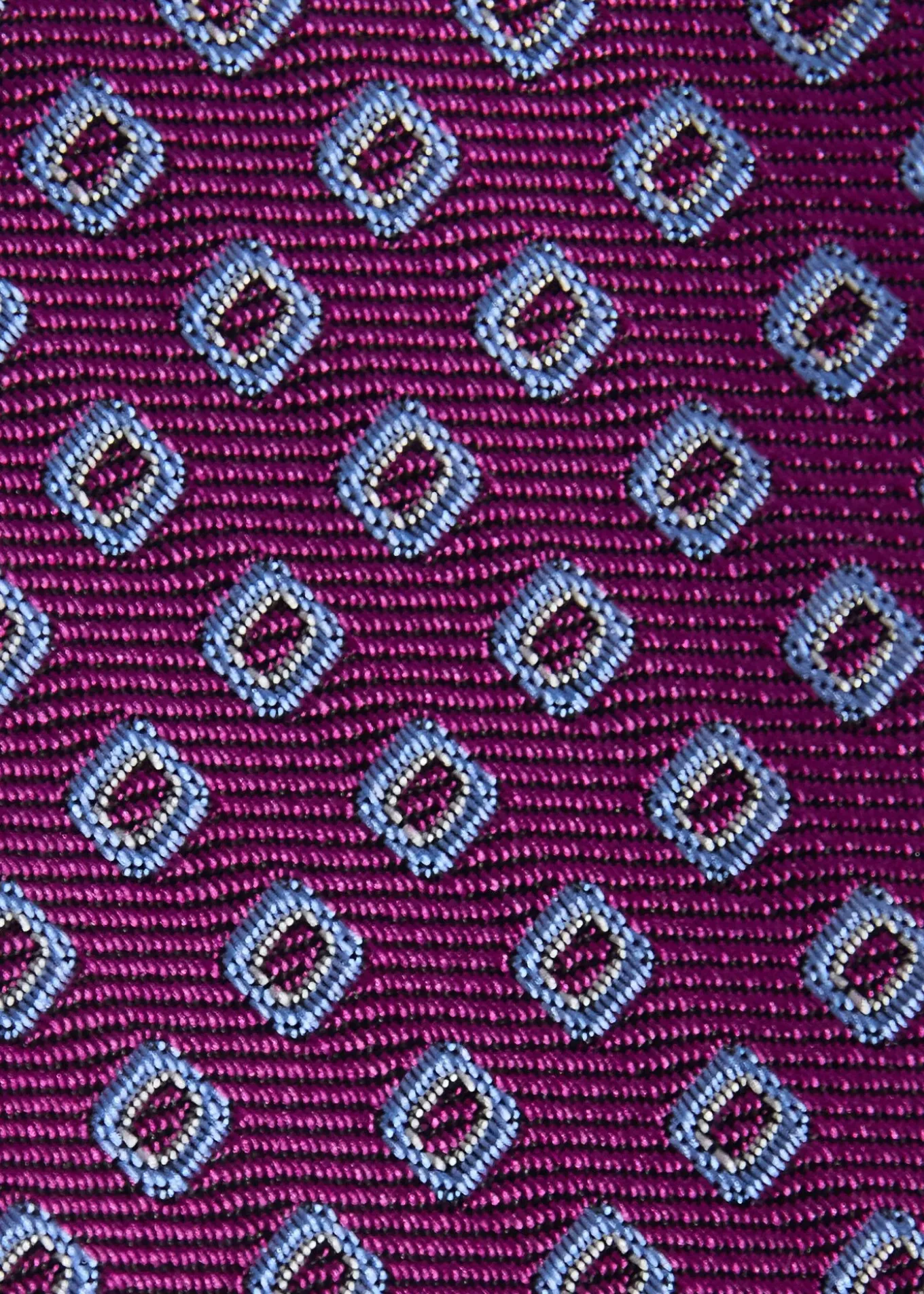 Silk Micro Square Print Tie