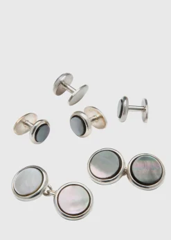 Silver & Mother of Pearl Stud Set