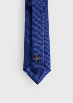 Solid Mogador Silk & Cotton Tie