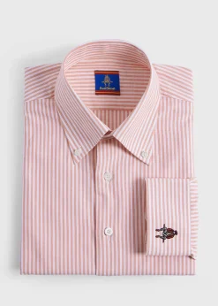 Striped Oxford Logo Sport Shirt