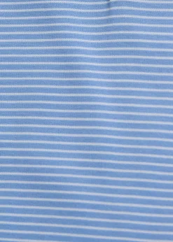 Two-Tone Stripe Performance Polo