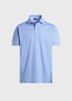 Two-Tone Stripe Performance Polo