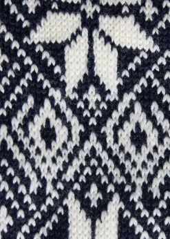 Wool Blend Snowflake Sock