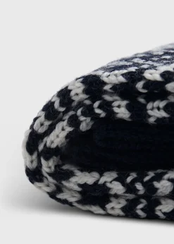 Wool Blend Snowflake Sock
