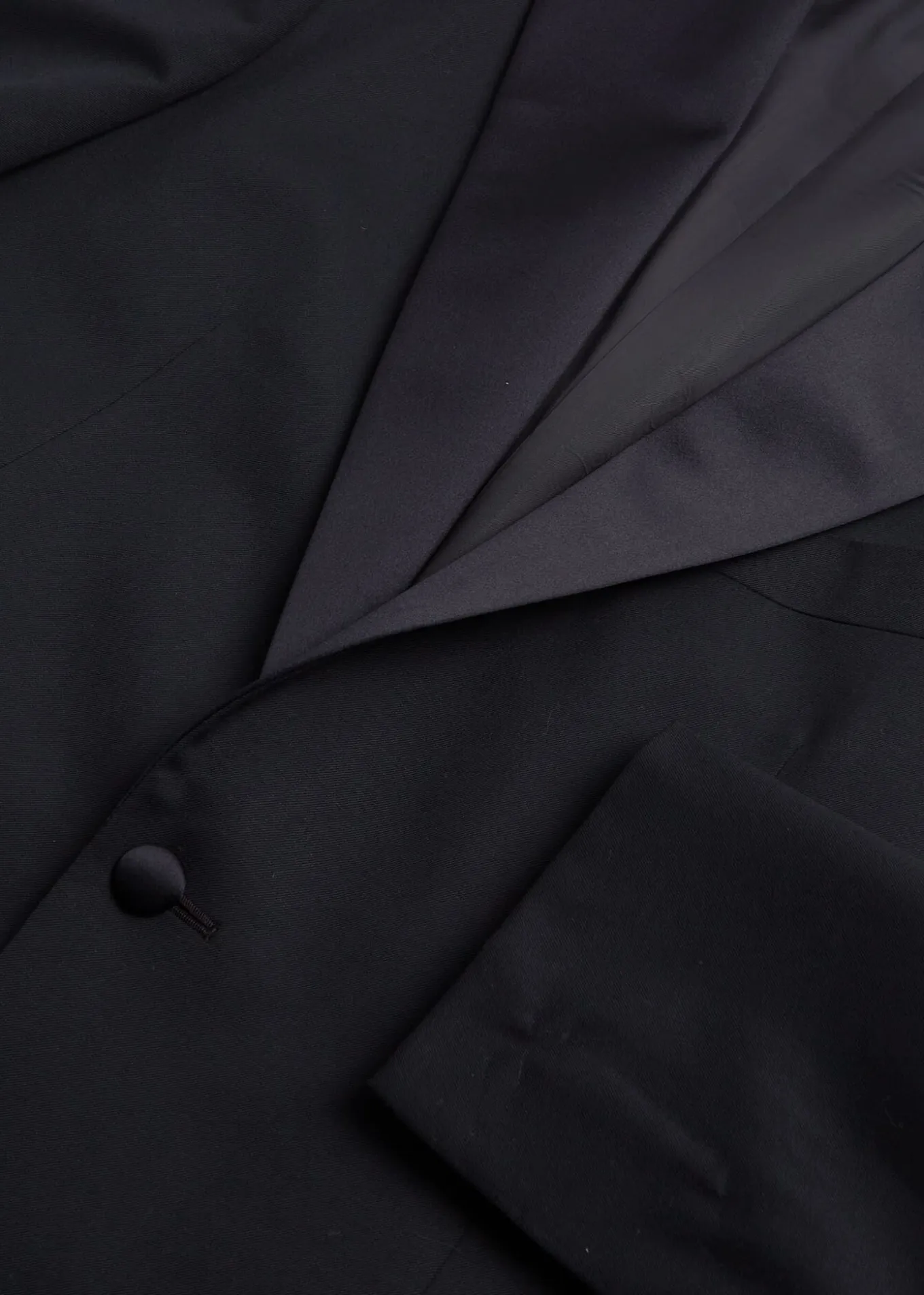 Wool Tuxedo with Satin Notch Lapel